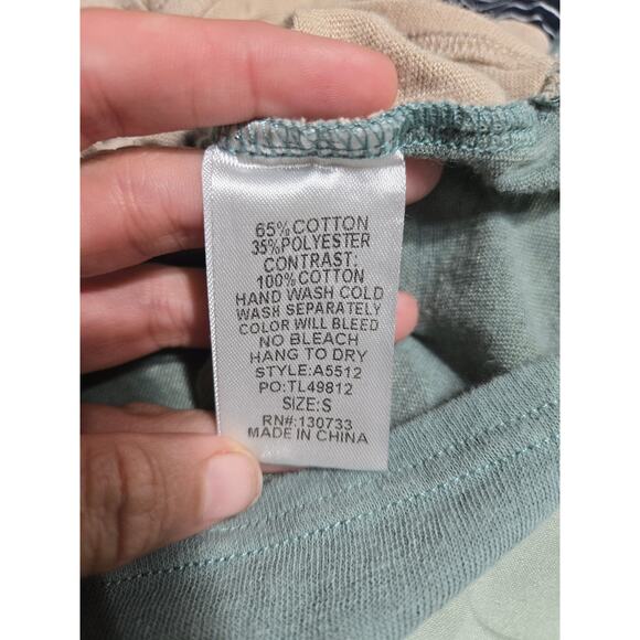 Umgee small women's knotted front striped tshirt - Picture 5 of 7